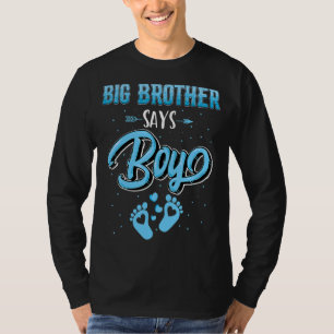 Geslacht onthullen Big Brother zegt dat Baby overe T-shirt