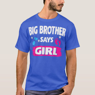 Geslacht onthullen Big Brother zegt dat meisje dat T-shirt