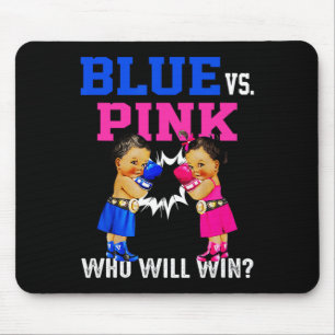 Geslacht onthullen blauw vs roze etnische boksen b muismat
