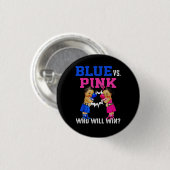 Geslacht onthullen blauw vs roze etnische boksen b ronde button 3,2 cm (Voorkant /achterkant)