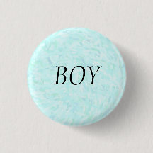 Geslacht onthullen Blue Confetti "BOY" Pin Button