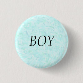 Geslacht onthullen Blue Confetti "BOY" Pin Button
