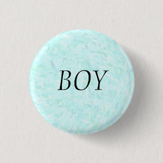 Geslacht onthullen Blue Confetti "BOY" Pin Button