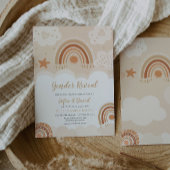 Geslacht onthullen Boho regenboog uitnodiging