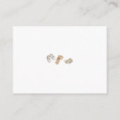 Geslacht onthullen Boho waslijn Baby luier Raffle Informatiekaartje (Achterkant)