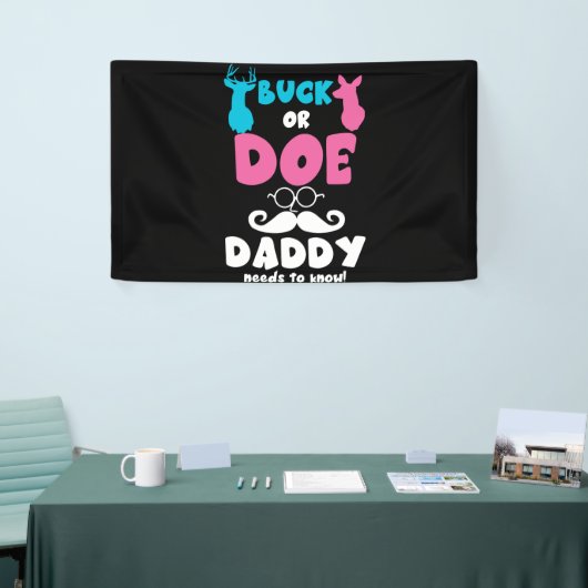 Geslacht onthullen Bok of Hinde Papa Matching Baby Spandoek (Beurs)