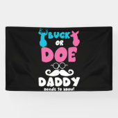 Geslacht onthullen Bok of Hinde Papa Matching Baby Spandoek (Horizontaal)