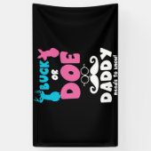 Geslacht onthullen Bok of Hinde Papa Matching Baby Spandoek (Verticaal)