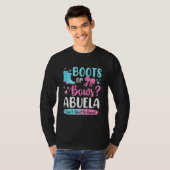 Geslacht onthullen Boots of Bows Abuela Matching B T-shirt (Voorkant volledig)