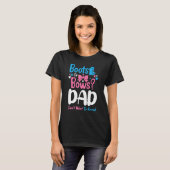 Geslacht onthullen Boots of Bows dad Baby bekendma T-shirt (Voorkant volledig)