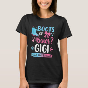 Geslacht onthullen Boots of Bows Gigi Matching Bab T-shirt