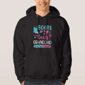 Geslacht onthullen Boots of Bows Granddad Matching Hoodie (Voorkant)