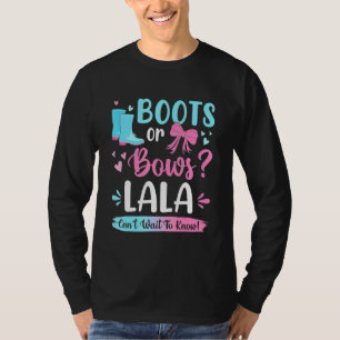 Geslacht onthullen Boots of Bows Lala Matching Bab T-shirt