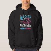 Geslacht onthullen Boots of Bows Momma overeenkome Hoodie (Voorkant)