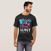 Geslacht onthullen Boots of Bows Tunt overeenkomen T-shirt (Voorkant volledig)