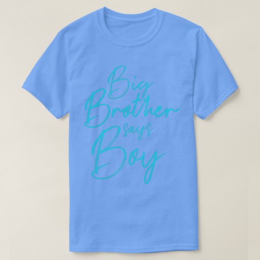 Geslacht onthullen broers zegt dat jongen die baby t-shirt (Design voorkant)