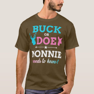 Geslacht onthullen buck of doe nonnie matching bab t-shirt