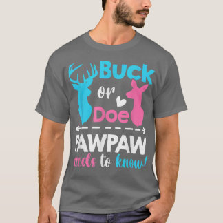 Geslacht onthullen buck of doe Pawpaw moet mat wet T-shirt