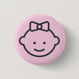 Geslacht onthullen Button: PINK || Vecteezy.com Ronde Button 3,2 Cm