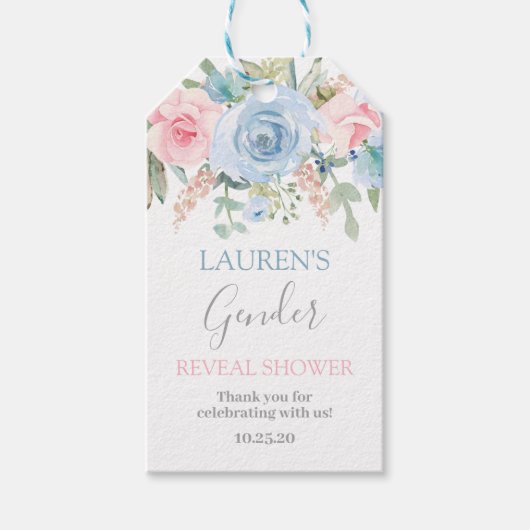Geslacht onthullen cadeau labels cadeaulabel (Voorkant)