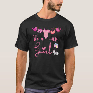 Geslacht onthullen cool team meisje party t-shirt