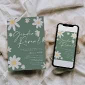Geslacht onthullen Daisy Sage Green Kaart