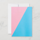 Geslacht onthullen Dank u kaarten, dank u notities (Achterkant)