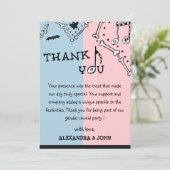 Geslacht onthullen dank u kaarten jongen of meisje (Staand voorkant)