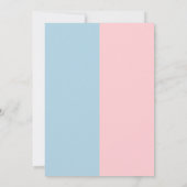 Geslacht onthullen dank u kaarten jongen of meisje (Achterkant)