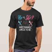 Geslacht onthullen dat hij of zij een mechanische  t-shirt (Voorkant)