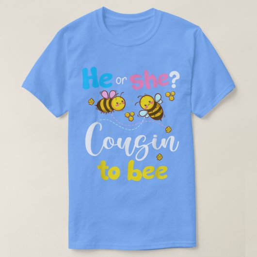 Geslacht onthullen dat hij of zij neef is roze of  t-shirt (Design voorkant)