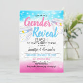 Geslacht onthullen en luidere douche kaart (Staand voorkant)