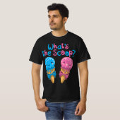 Geslacht onthullen Family Party Ice Cream Wat is d T-shirt (Voorkant volledig)