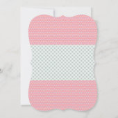 Geslacht onthullen feestelijke of douchevernodigin kaart (Achterkant)