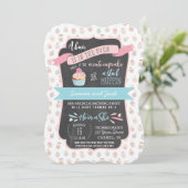 Geslacht onthullen feestelijke of douchevernodigin kaart (Staand voorkant)