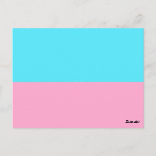 Geslacht onthullen feestelijke wensen voor de baby briefkaart (Achterkant)