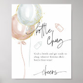 Geslacht onthullen fles chug bier Baby shower spel Poster (Voorkant)