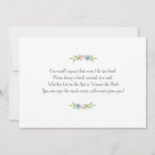 Geslacht onthullen floraal kaart (Achterkant)