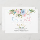 Geslacht onthullen floraal kaart (Voorkant / Achterkant)
