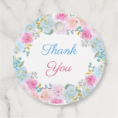 Geslacht onthullen Floral Boho dank u Bedankjes Labels (Achterkant)