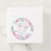 Geslacht onthullen Floral Boho dank u Bedankjes Labels (In situ)