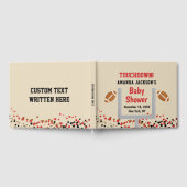 Geslacht onthullen Football Baby Boy Shower Touchd Gastenboek (Volledig)