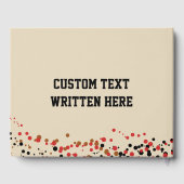 Geslacht onthullen Football Baby Boy Shower Touchd Gastenboek (Achterkant)