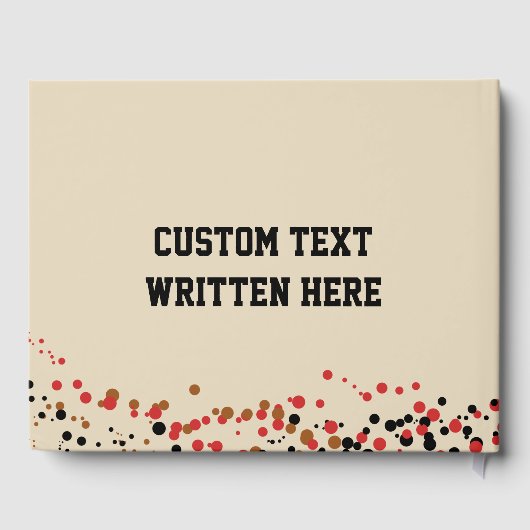 Geslacht onthullen Football Baby Boy Shower Touchd Gastenboek (Achterkant)