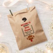 Geslacht onthullen Football Baby Jongensdouche Wel Bedankzakje (Geknipt)