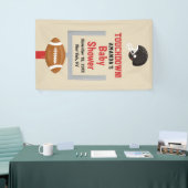 Geslacht onthullen Football Baby Jongensdouche Wel Spandoek (Beurs)