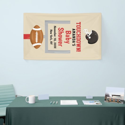 Geslacht onthullen Football Baby Jongensdouche Wel Spandoek (Beurs)