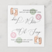 Geslacht Onthullen Foto Delen Gevouwen tafel kaart Plaatskaartje (Buitenkant ongevouwen)