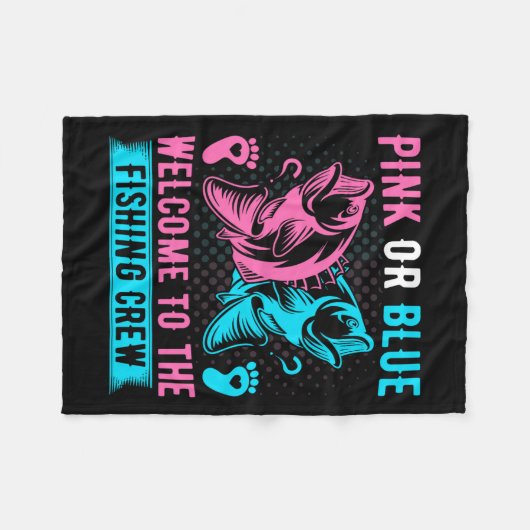 Geslacht onthullen Gevist roze of blauw welkom bij Fleece Deken (Voorkant (Horizontaal))