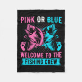Geslacht onthullen Gevist roze of blauw welkom bij Fleece Deken (Voorkant)